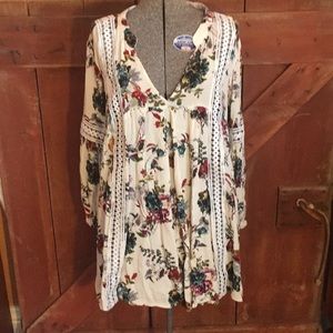 Pink diamond boho shirt